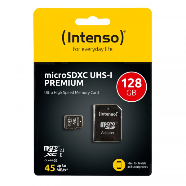 Intenso 3423491 Micro SD UHS-I Premium 128G c/adap - Imagen 3