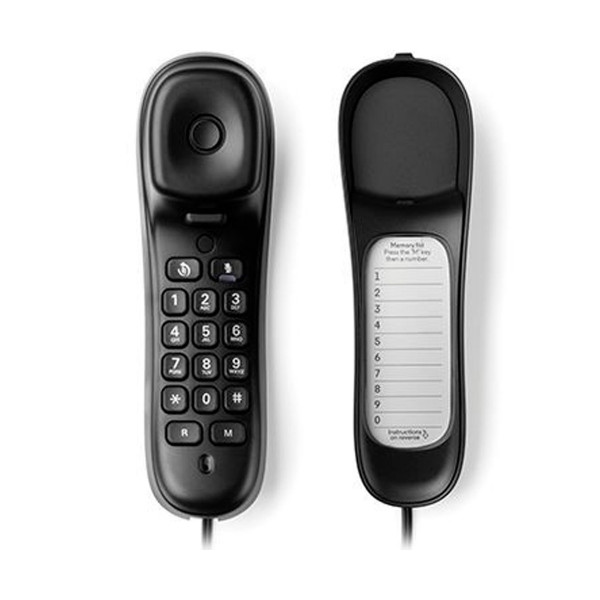 Motorola Ct50 Gondola telefonica fissa nera con indicatore visivo di chiamata e 10 tasti di memoria - Immagine 1