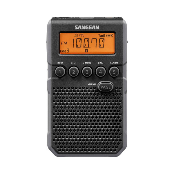 Sangean Dt-800 Black Digital Radio Pocket Am Fm con Rds Lcd Screen batteria ricaricabile - Immagine 1