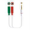 CABLE ADAP. AUDIO JACK3.5 4PIN-2XJACK3.5 3PIN 20CM - Imagen 1