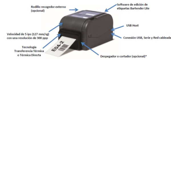 TD-4520TN Stampante per etichette - immagine 1