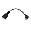 USB 2.0 OTG CAVO ANGOLATO TIPO MICRO B/M-A/H 15 cm - Immagine 1