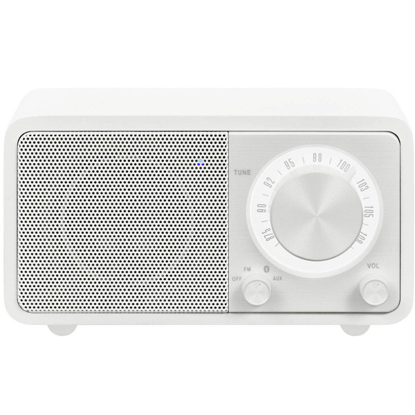 Sangean Wr-7 Blanco Mate Radio Analógica Sobremesa Fm Bluetooth Batería Li-ion Recargable - Imagen 1