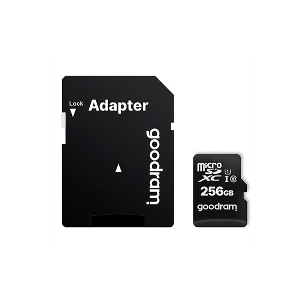 Goodram M1AA Micro SD C10 256GB c/adap - Imagen 1