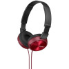 Auriculares estéreo Sony MDR-ZX310 rojo y negro - Imagen 1