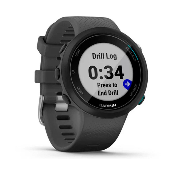 Garmin Swim 2 nero con cinturino grigio 42mm Smartwatch progettato per l'acqua 5ATM Gps - Immagine 1