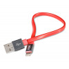 Dcu Cable Rojo Conector En Gris Usb A Lightning 20 Cm - Imagen 1
