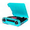 Lauson 01tt15 Azul Tocadiscos Vintage 3 Velocidades Bluetooth Usb Grabación Mp3 Fm - Imagen 1