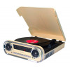 Lauson 01tt15 Vintage Giradischi Cream 3 velocità Bluetooth Usb Mp3 Fm Recording - Immagine 1