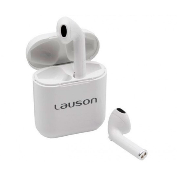 Lauson Eh222 Cuffie Bluetooth 5.0 wireless bianche con custodia batteria - Immagine 1