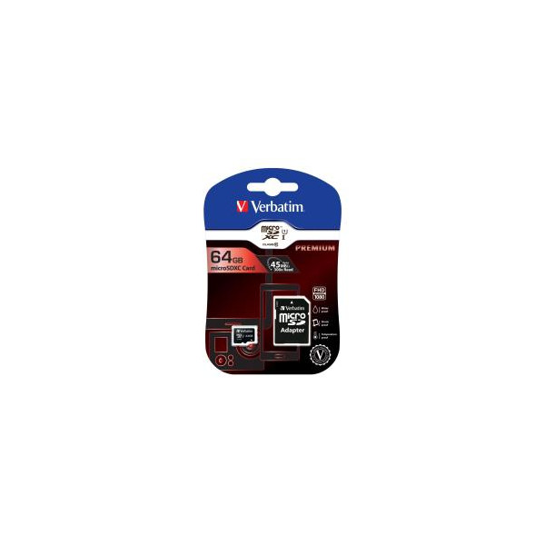 Micro SDHC 64g Cl10 Adattatore Premium - Immagine 1