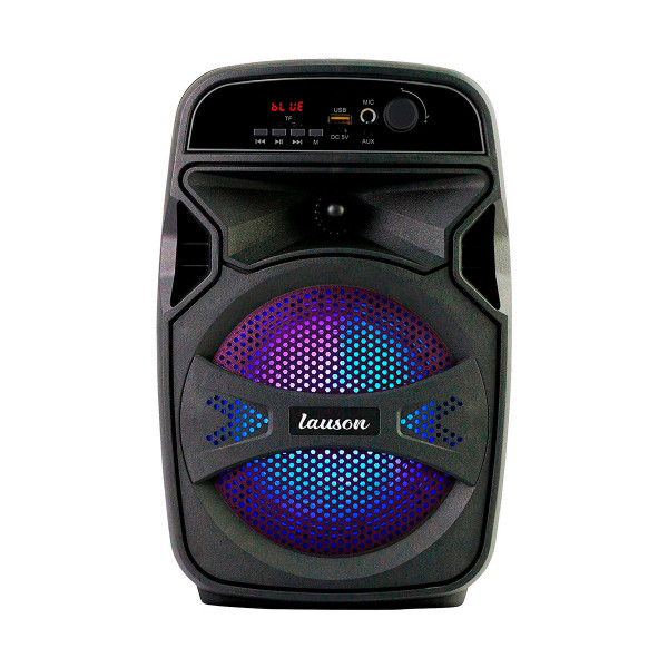 Lauson Llx34 Negro Altavoz Inalámbrico Portátil 20w Bluetooth Karaoke Fm Luces Usb Sd - Imagen 1