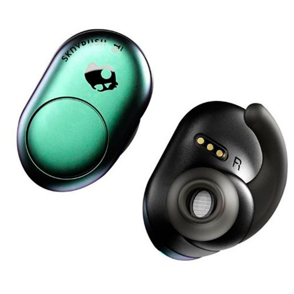 Skullcandy Push Tws Cuffie intrauricolari Bluetooth senza fili verde acqua con microfono e custodia per banger.