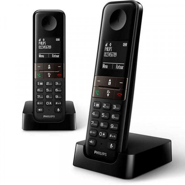 Telefono Philips Duo D4701 Nero - Immagine 1
