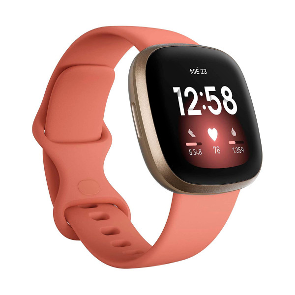 Fitbit Versa 3 Rosa/dorado Smartwatch Asistentes Google Y Alexa Gps Zona Activa Frecuencia Sueño - Imagen 1