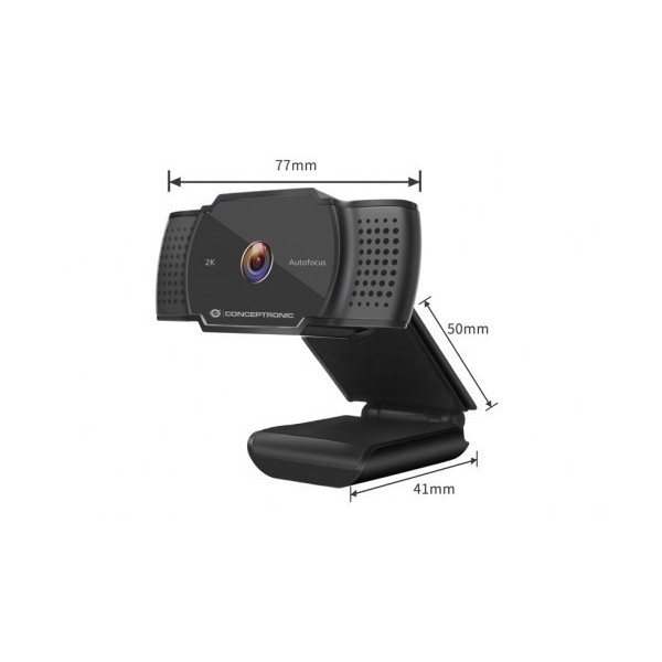 Webcam 2k Conceptronic Usb 5mpix - Immagine 2