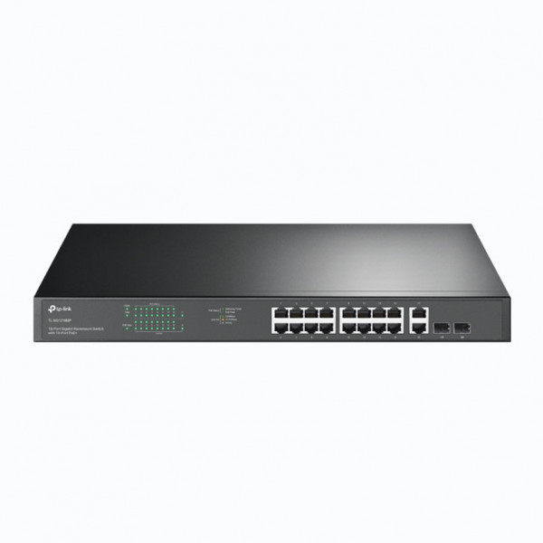 SWITCH TP-LINK SWITCH PER MONTAGGIO SU RACK PORT GIGABIT 18 CON POE+ A 16 PORT - Immagine 1