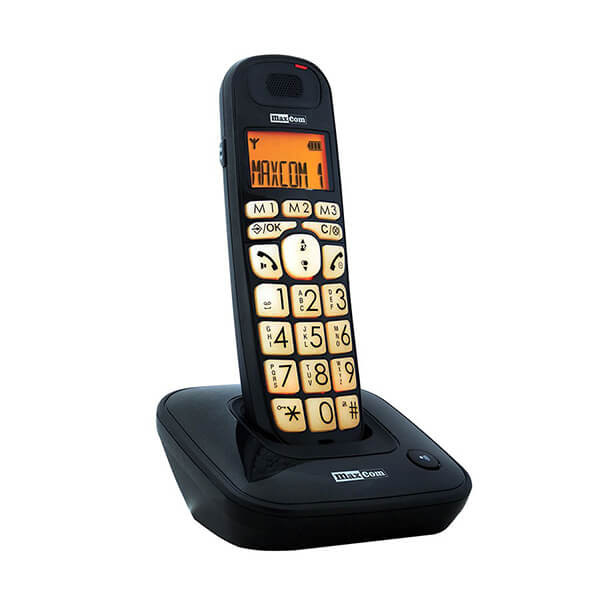 Maxcom MC6800 Teléfono inalámbrico DECT Negro (Black) - Imagen 1