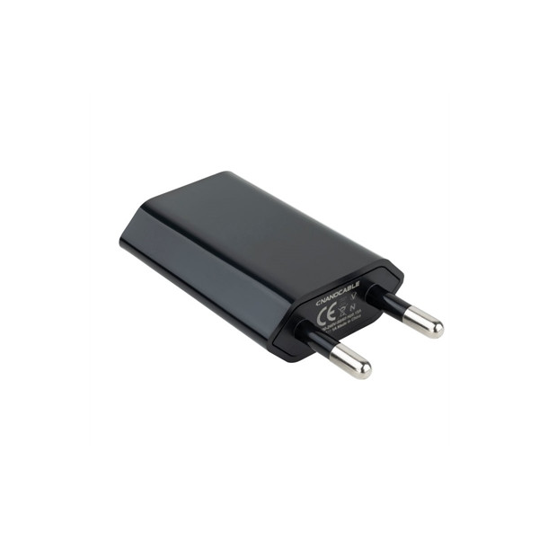 Mini Cargador USB Ipod /Iphone 5V-1A Negro