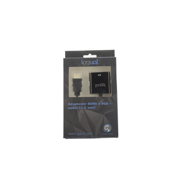iggual Adattatore HDMI a VGA + Audio (3,5 mm) - Immagine 1