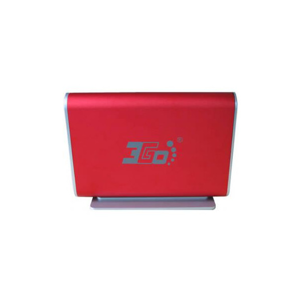 Custodia esterna per HDD 3.5" Sata-usb 3go rosso - Immagine 1