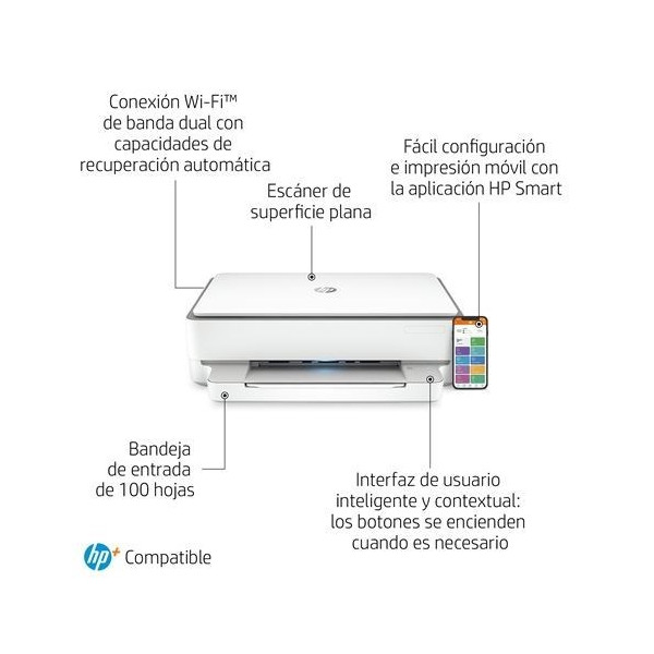 Multifuncion Hp Envy Photo 6030e Wifi Duplex - Imagen 4