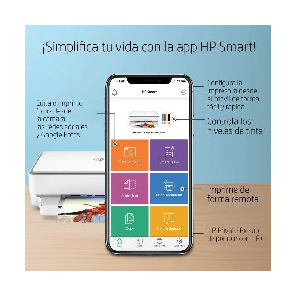 Multifuncion Hp Envy Photo 6030e Wifi Duplex - Imagen 5