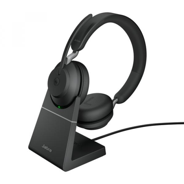 Jabra Evolve2 65 HS+Stand MS Stereo Blck - Immagine 1