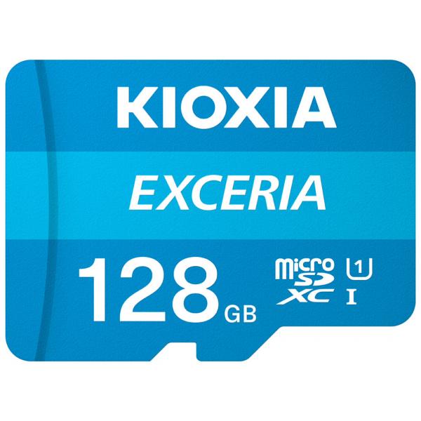 MICRO SD KIOXIA 128GB EXCERIA UHS-I C10 R100 CON ADATTATORE - Immagine 1