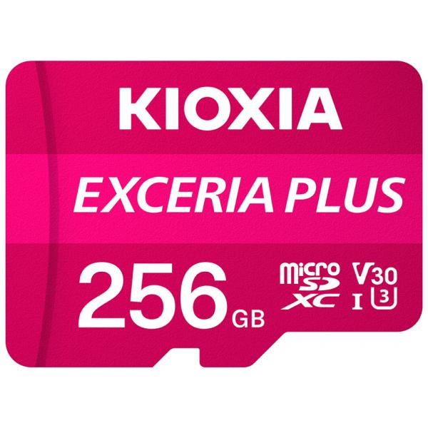 MICRO SD KIOXIA 256GB EXCERIA PLUS UHS-I C10 R98 CON ADATTATORE - Immagine 1