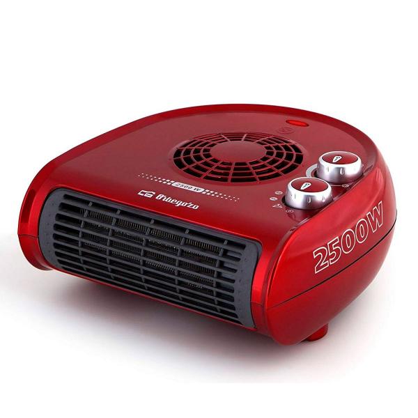 Orbegozo Fh 5033 Riscaldatore orizzontale rosso 2500w potenza 2 posizioni di calore e funzione ventola - immagine 1