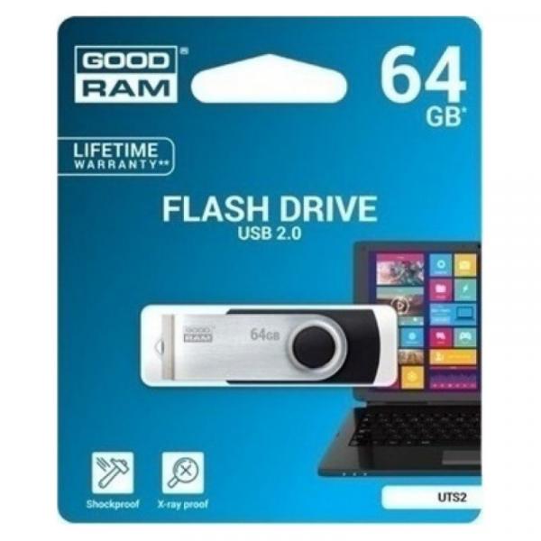 Goodram UTS2 Penna USB 64GB USB2.0 Nero - Immagine 4