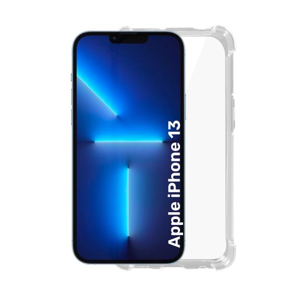 Jc Custodia in silicone trasparente per Apple Iphone 13 con bordi rinforzati - Immagine 1