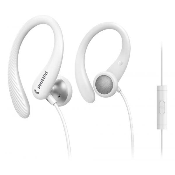 Auricolare Philips sportivo in-ear bianco con Micr - Immagine 1