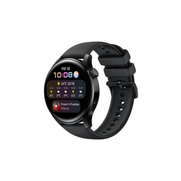 Huawei Watch 3 cassa nera da 46 mm con cinturino sportivo nero - Immagine 7