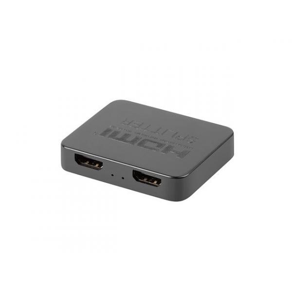 SPLITTER VIDEO LANBERG HDMI A 2 X HDMI 4K + MICRO USB NERO - Immagine 1