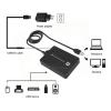 USB 3.0 Conceptronic Hub 4P cavo 90cm con Alim - Immagine 2