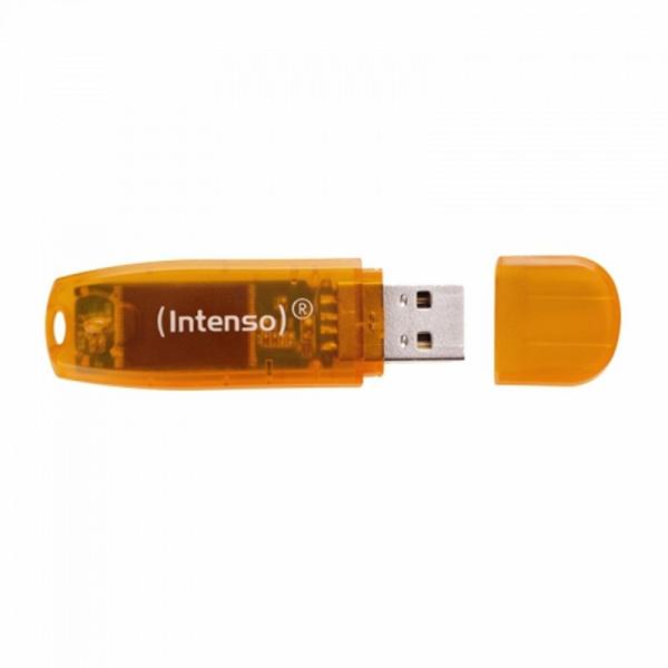Intenso 3502490 Penna USB 2.0 Arcobaleno 64GB Arancione - Immagine 2
