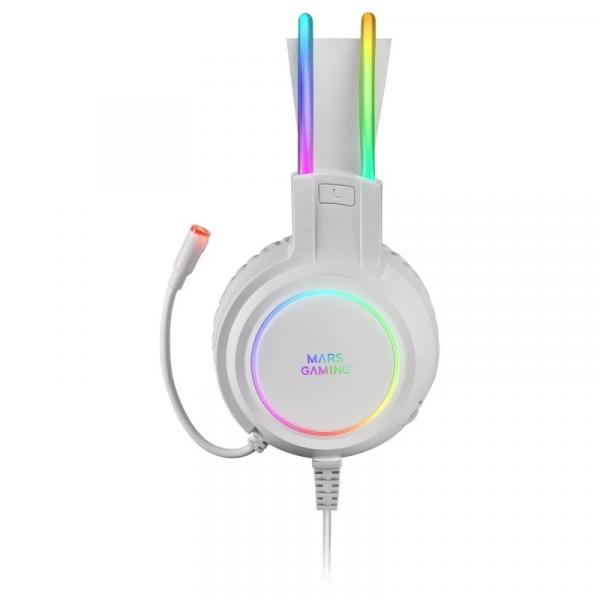 MARS GAMING Auricular MHRGB PC/PS4/PS5/XBOX White - Imagen 3