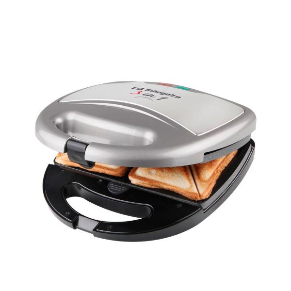 Orbegozo Sw7550 Sandwich maker multifunzione 3 In 1 / grill / waffle / acciaio inossidabile - Immagine 1