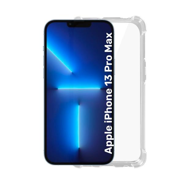 Jc Custodia in silicone trasparente per Apple Iphone 13 Pro MAX con bordi rinforzati - immagine 1