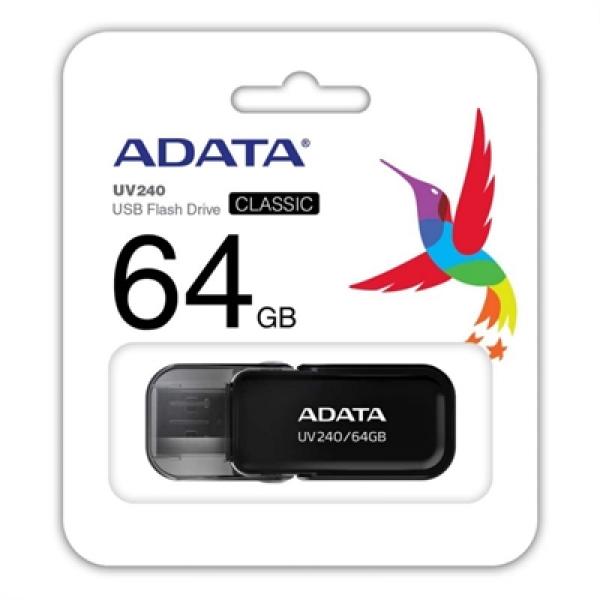 ADATA Matita USB UV240 64GB USB 2.0 Nero - Immagine 1