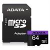 ADATA MicroSDHC 64GB UHS-I CLASS10 c/adapt - Immagine 1