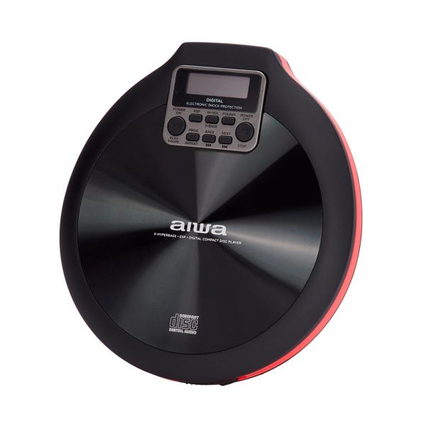 Aiwa Walk Rojo / Reproductor De Cd Mp3 - Imagen 1