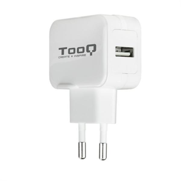 Tooq TQWC-1S01WT caricatore da parete 1 USB, bianco - Immagine 1
