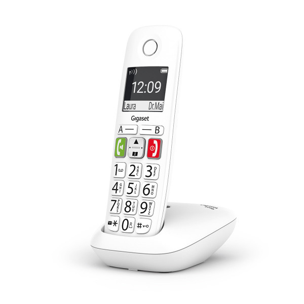 E290 White Corded Phone with LCD Screen