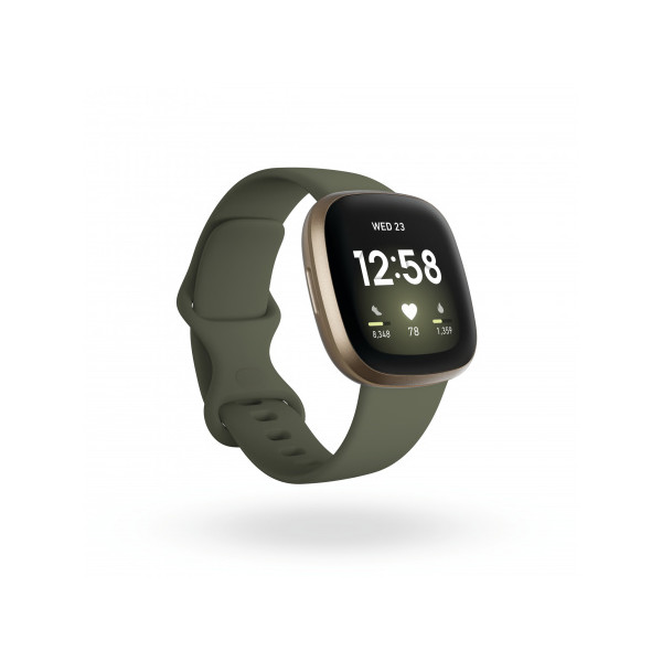 Fitbit Versa 3 Smartwatch olive/soft gold aluminum