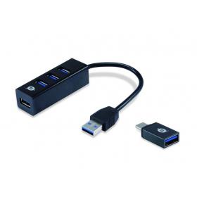 HUB LADRON USB 2.0 4 PUERTOS (ST4200MINI2)