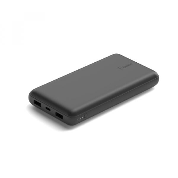 20K Power Bank USB-A & C 15w Black - Imagen 2