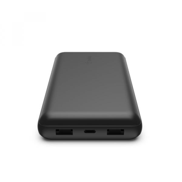 20K Power Bank USB-A & C 15w Black - Imagen 3